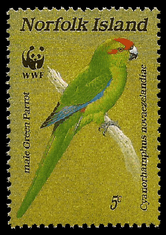 Read more about the article Norfolk Island 1987 Green Parrot
